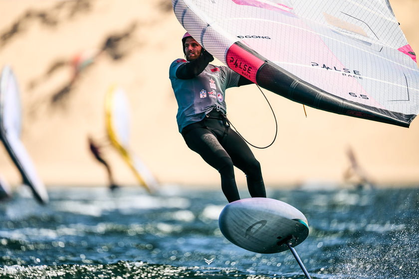 TEAM NEWS: WING FOIL RACING WORLD CUP MOROCCO, GONG MAKES A STRONG START FROM THE FIRST STAGE.