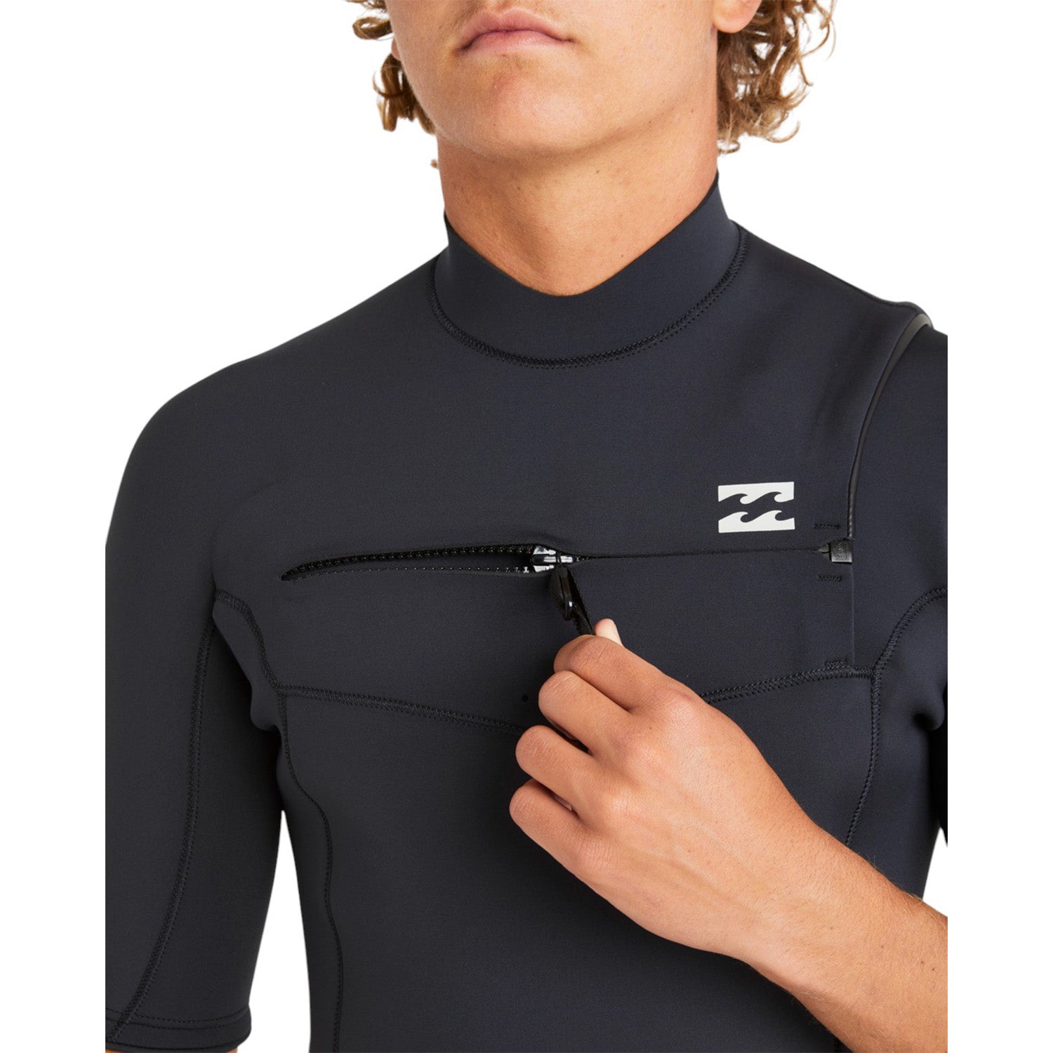 Billabong | Men Absolute Natural Front Zip Short Sleeves Shorty - 2/2mm