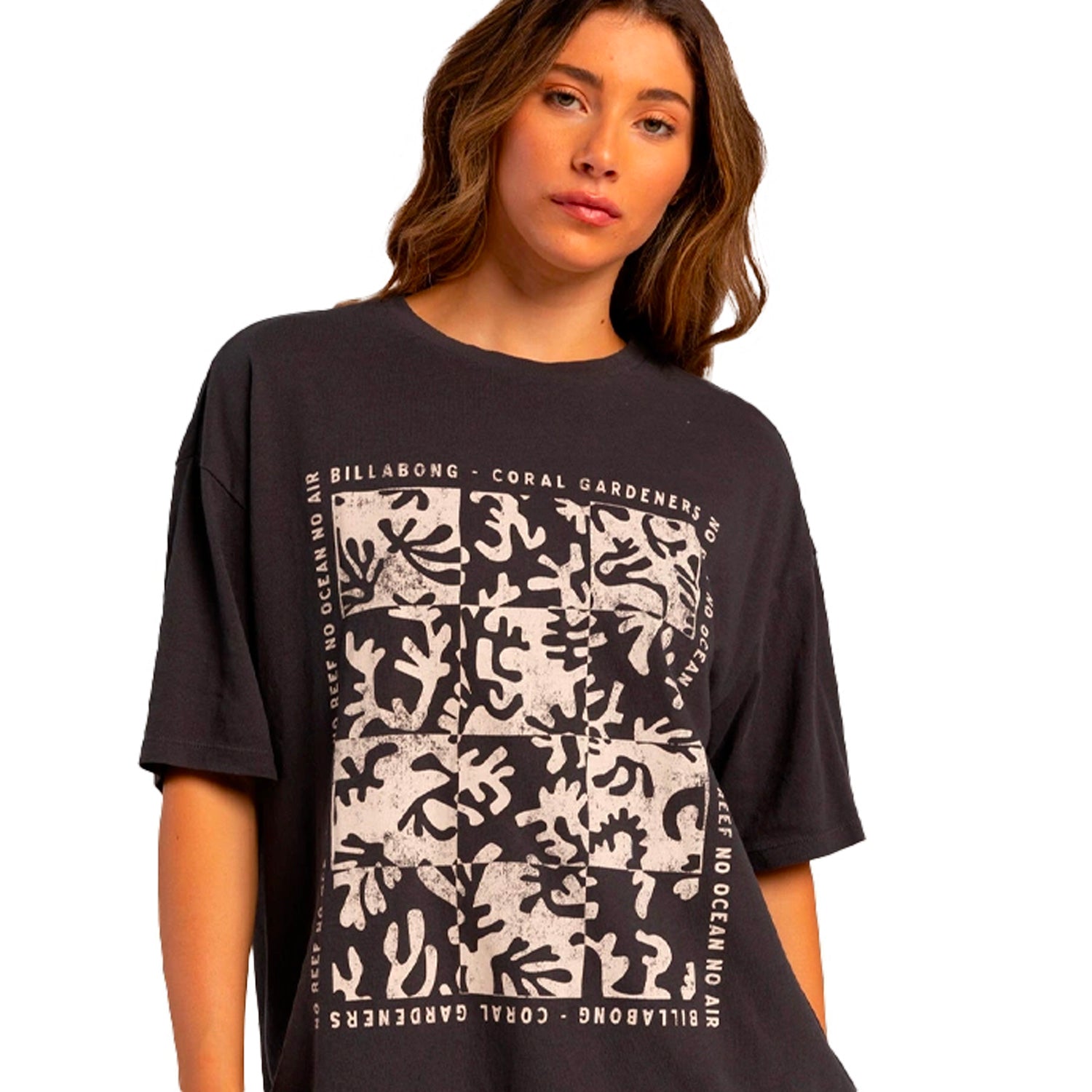 Billabong True Boy Coral Gardener T Shirt Black Sands