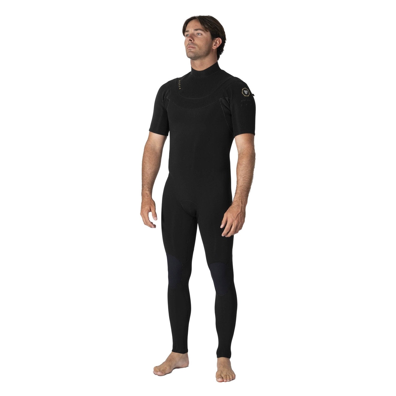 Vissla | Men New Seas Chest Zip Short Sleeves Shorty - 2/2mm