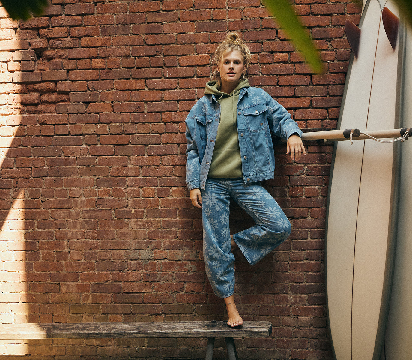 Roxy | Women Boogie Night Mid Surf Wash Pants