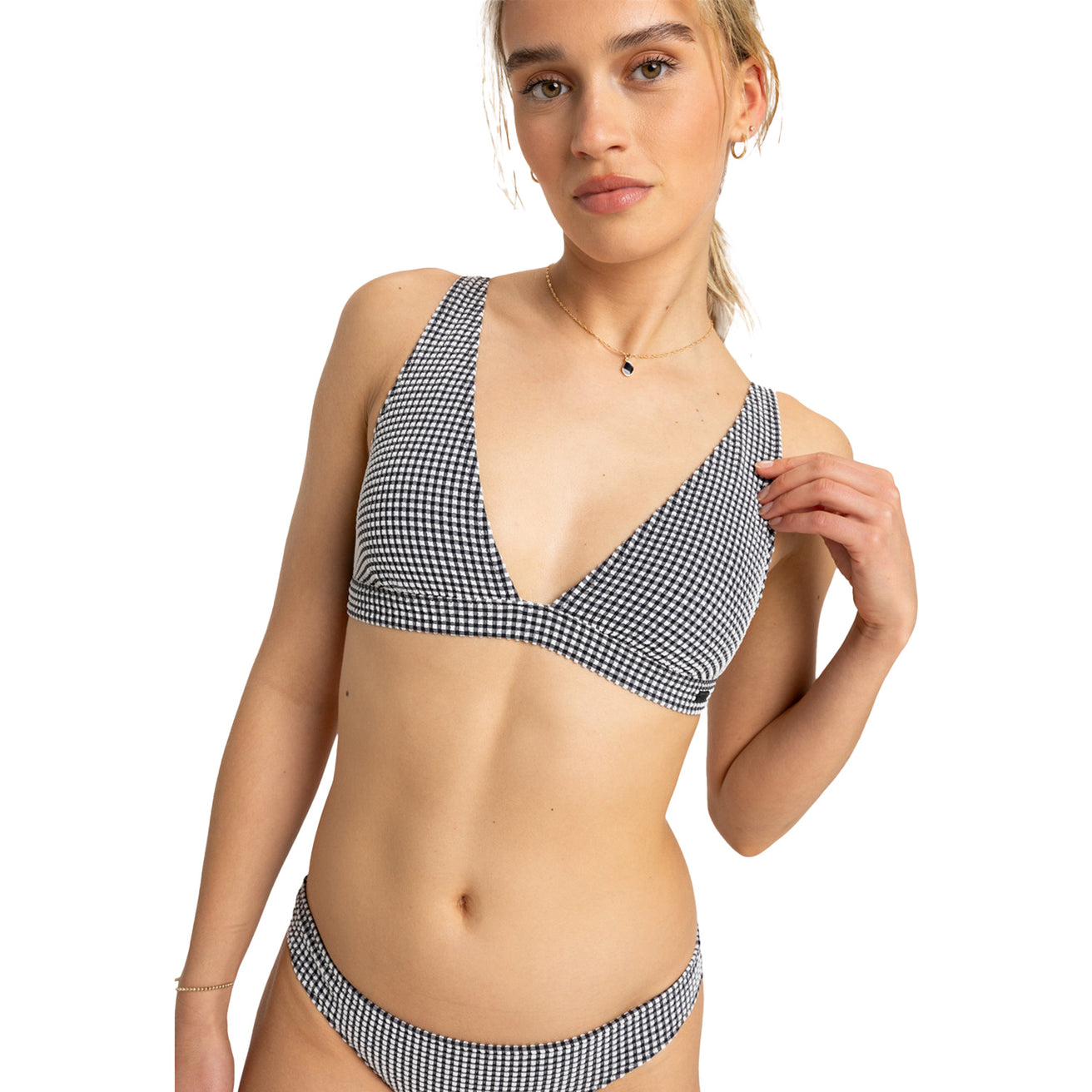Roxy | Gingham bikini top
