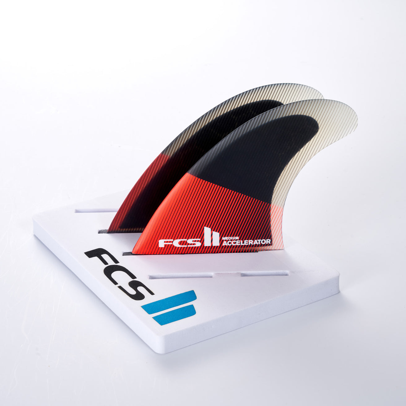 FCS | FCS II Accelerator PC Red/Black Tri Fin Set