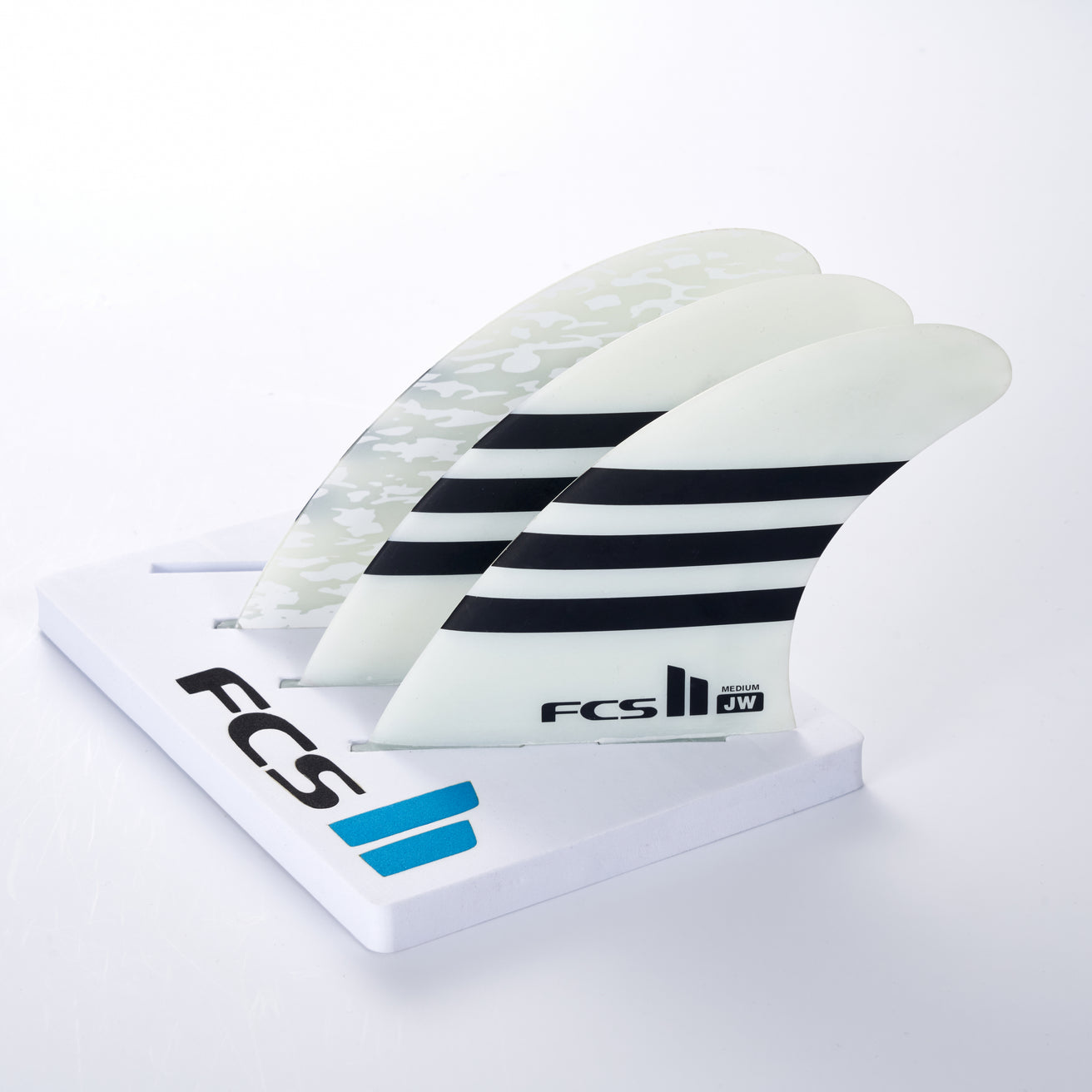 FCS | FCS II Jw PC Black/White Tri Fin Set