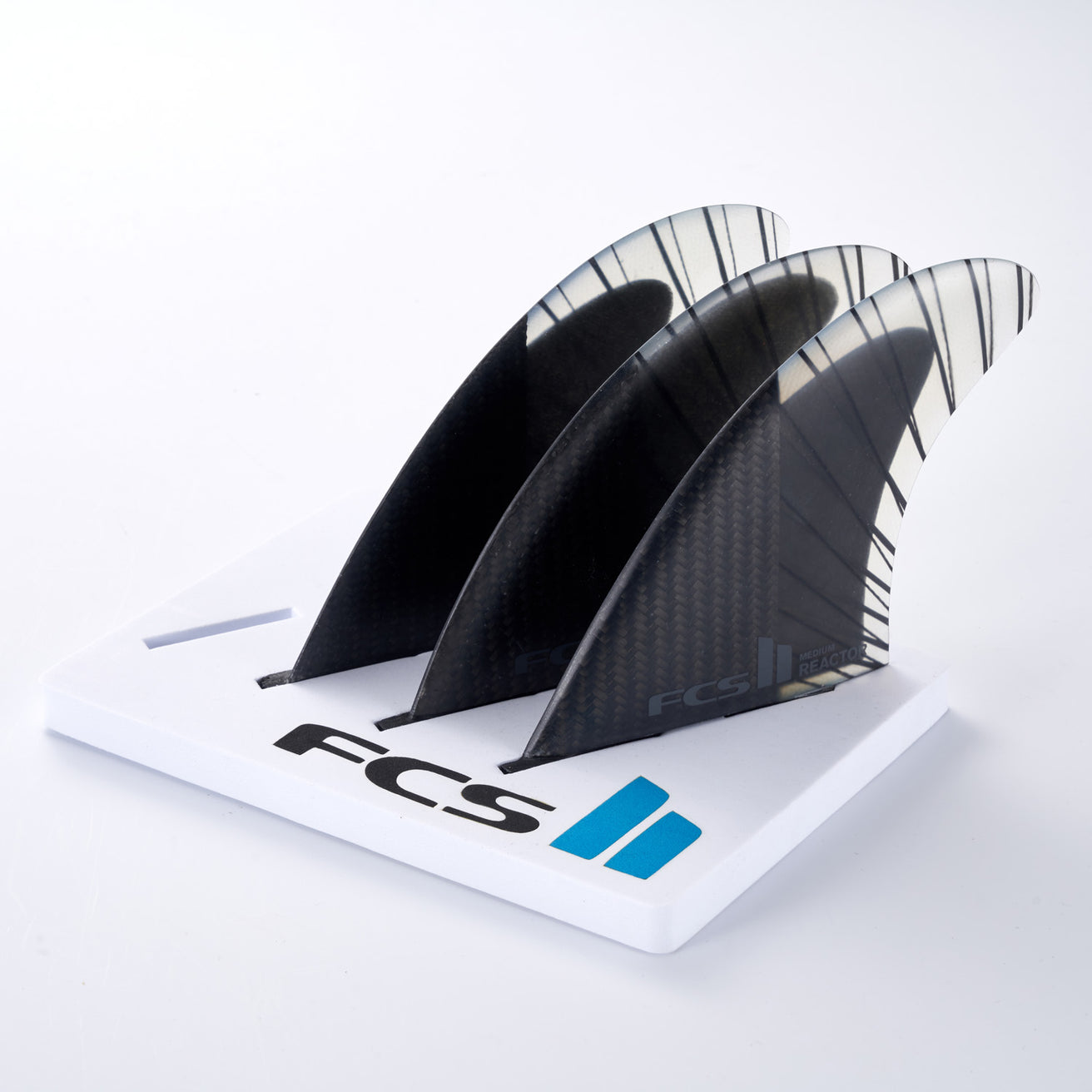 FCS | FCS II Reactor PC Carbon Black/Charcoal Tri Fin Set