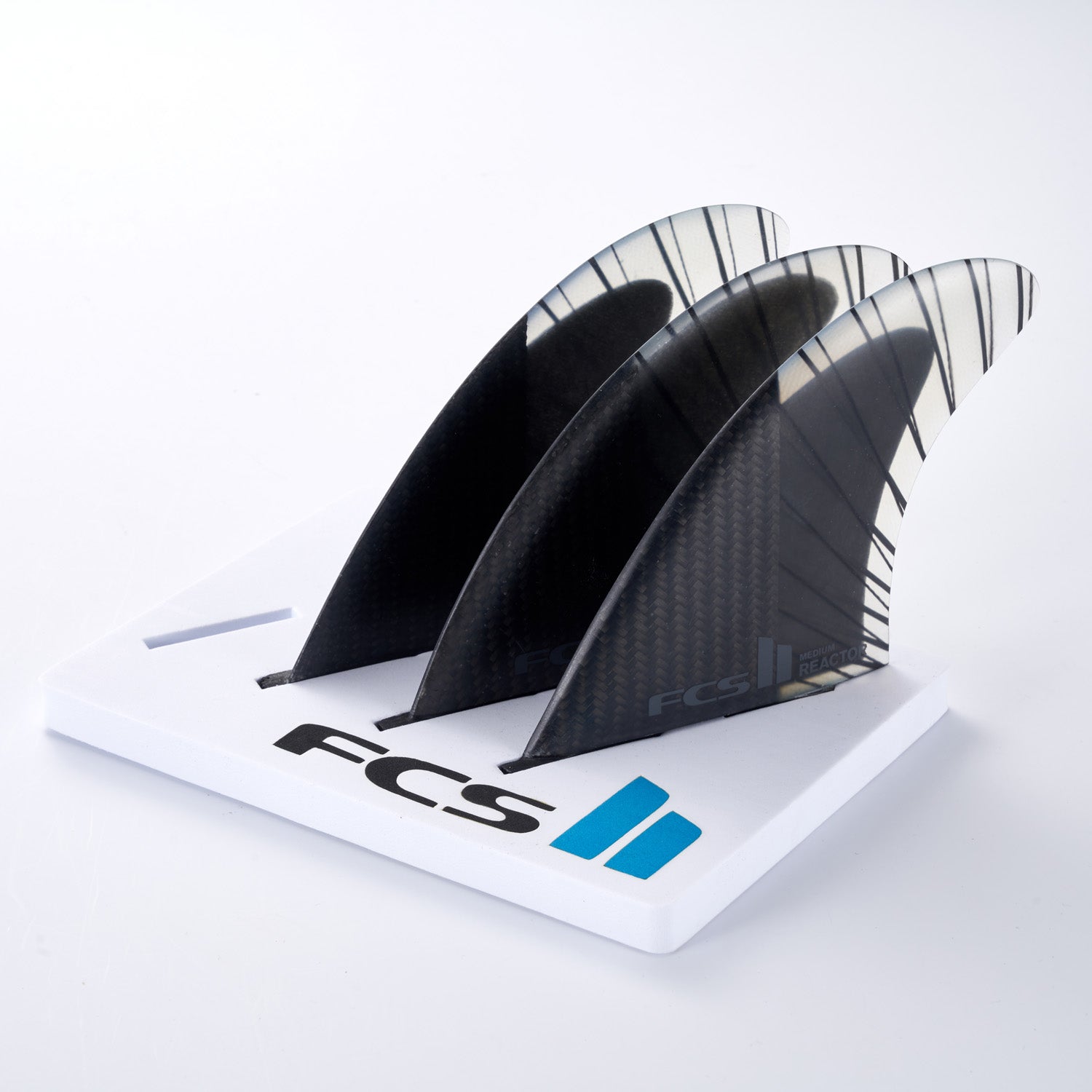 FCS | FCS II Reactor PC Carbon Black/Charcoal Tri Fin Set
