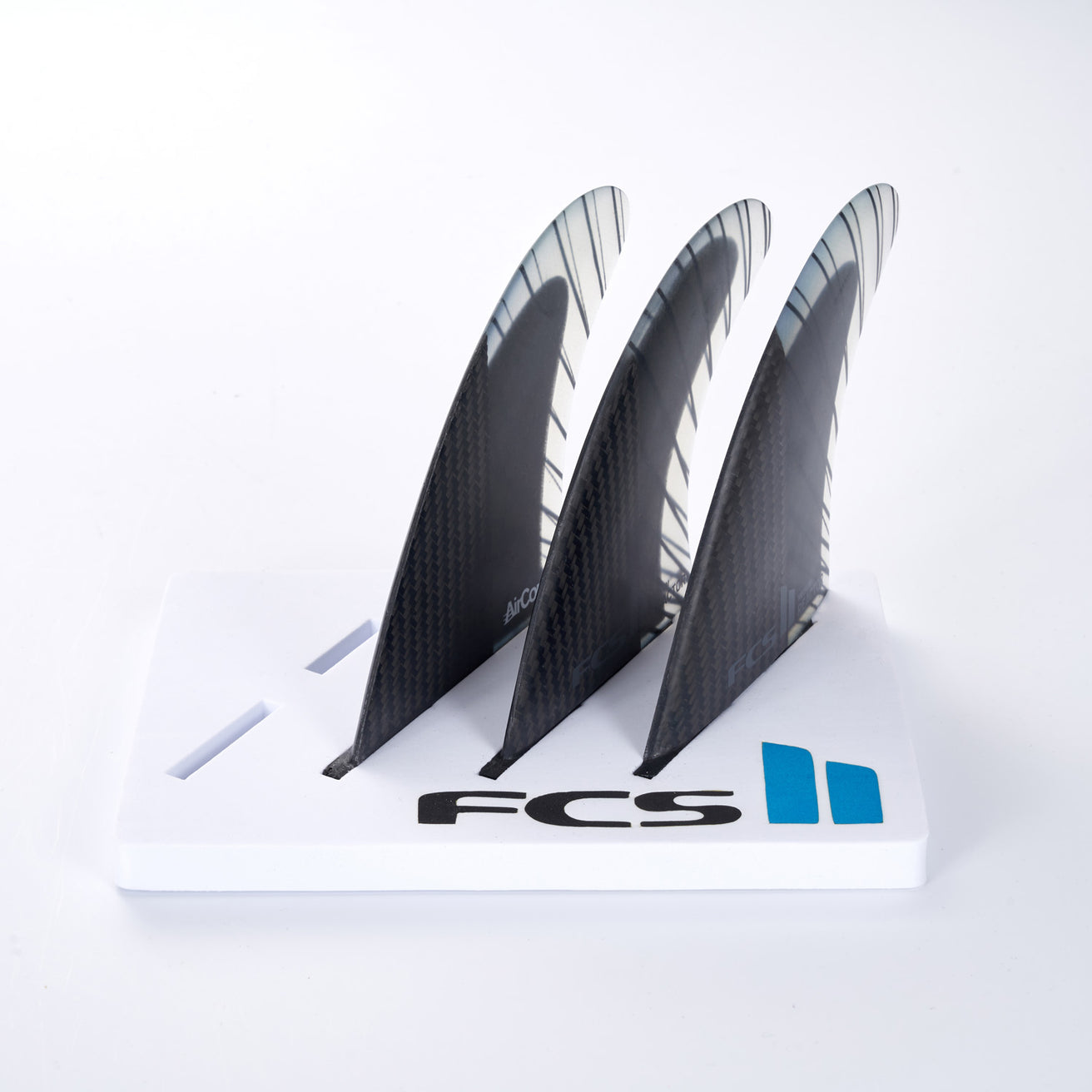 FCS | FCS II Reactor PC Carbon Black/Charcoal Tri Fin Set