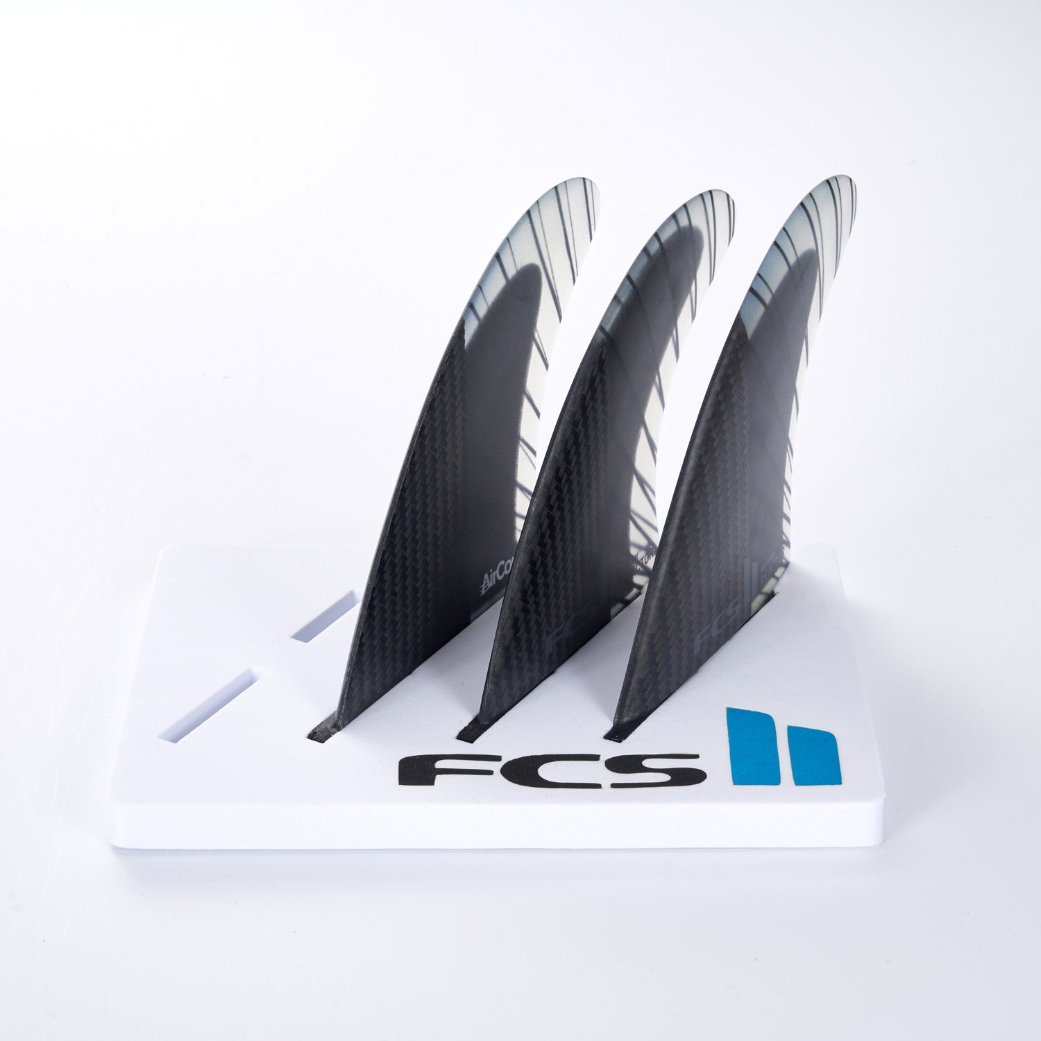 FCS | FCS II Reactor PC Carbon Black/Charcoal Tri Fin Set