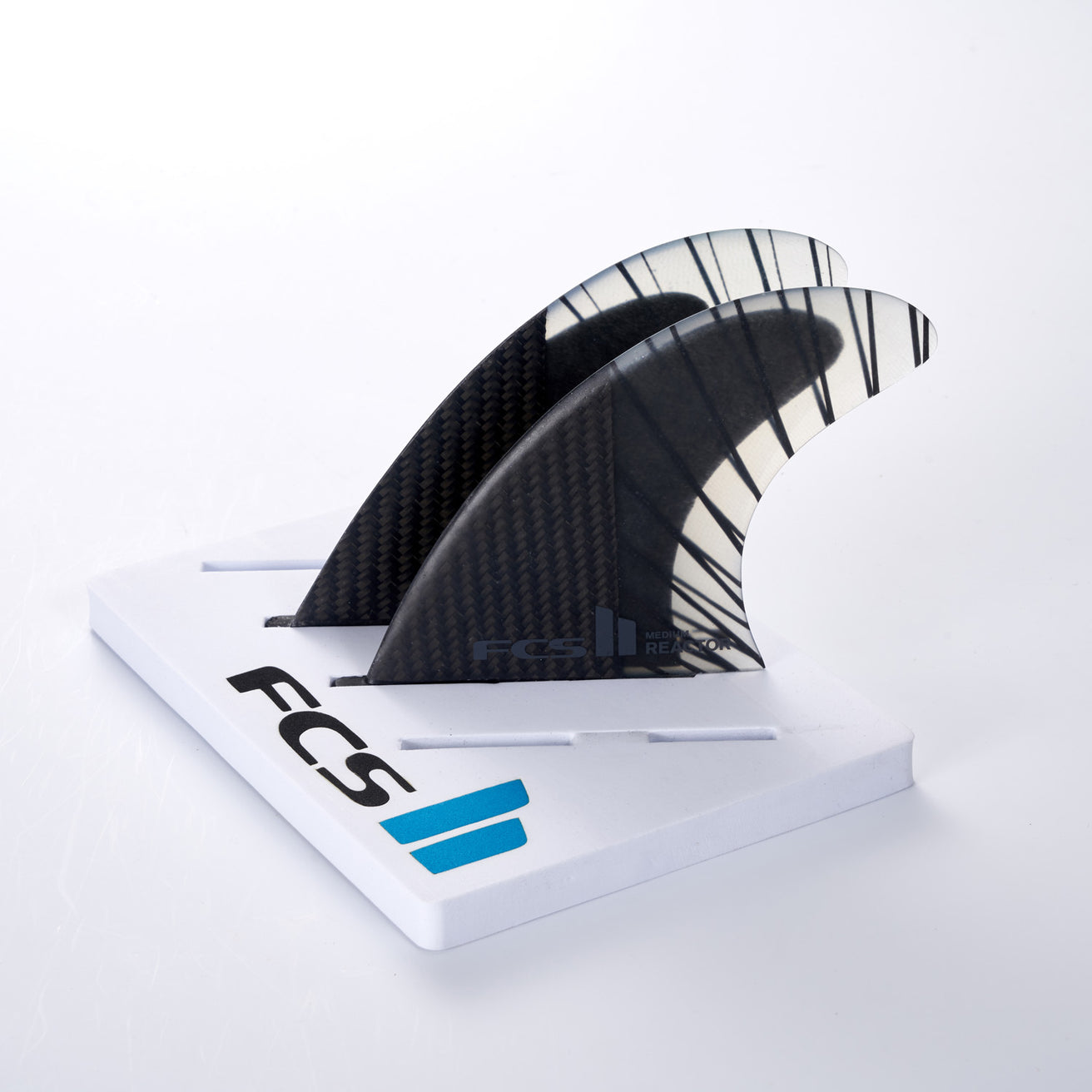FCS | FCS II Reactor PC Carbon Black/Charcoal Tri Fin Set