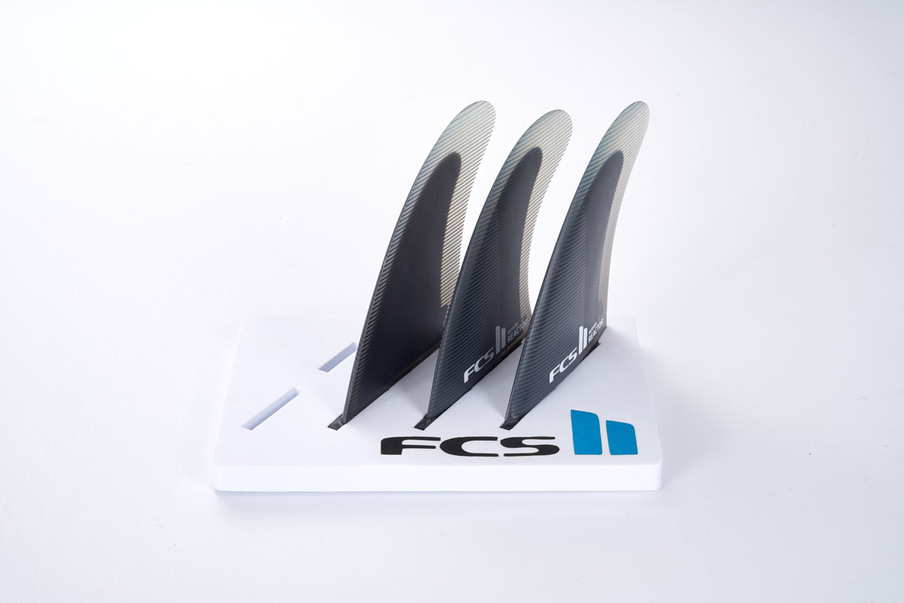 FCS | FCS II Reactor PC Charcoal/Black Tri Fin Set