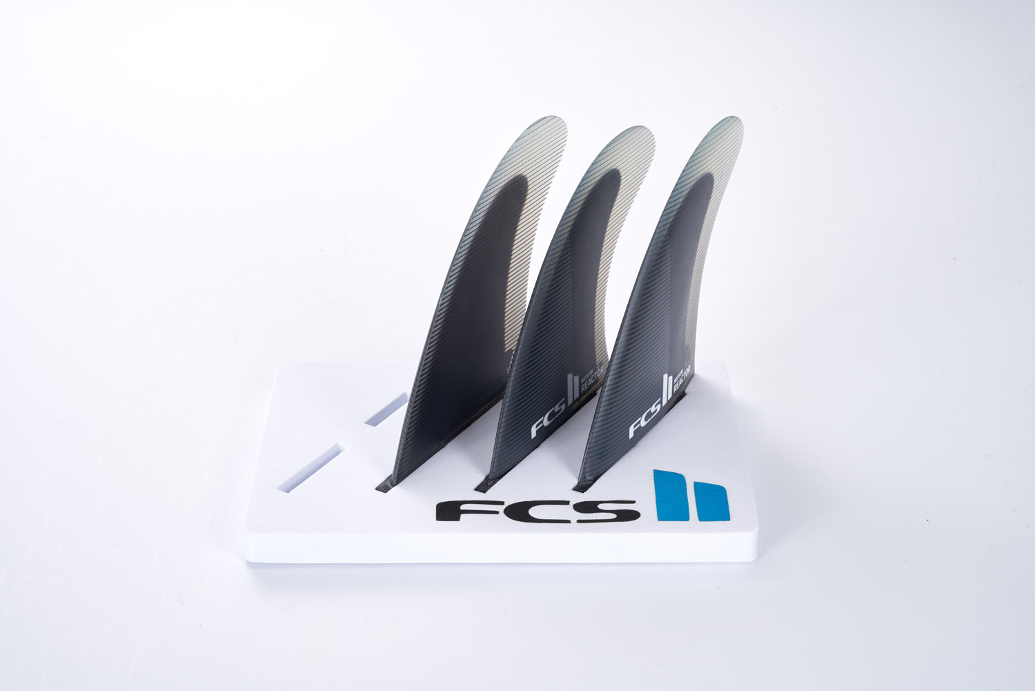 FCS | FCS II Reactor PC Charcoal/Black Tri Fin Set