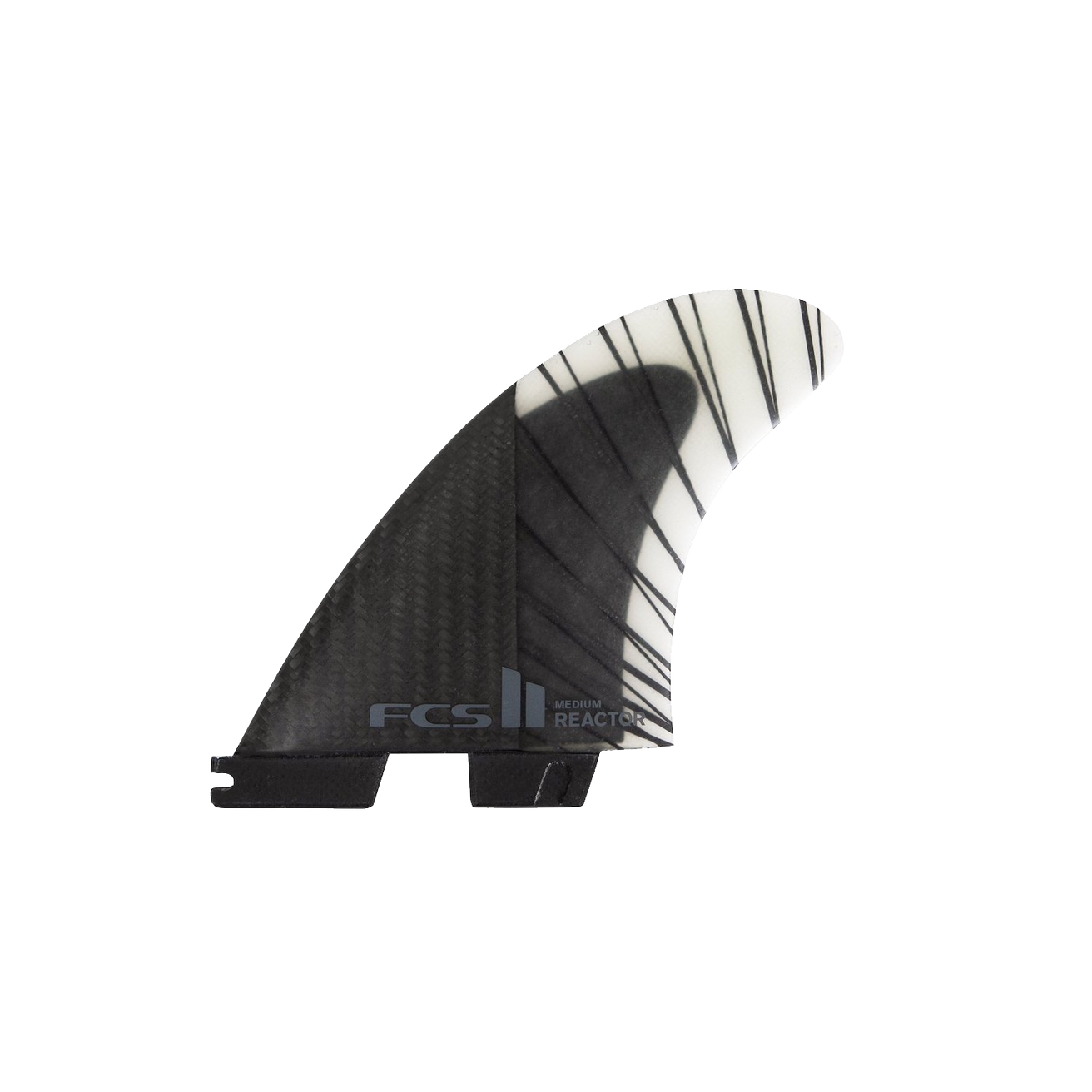 FCS | FCS II Reactor PC Carbon Black/Charcoal Tri Fin Set