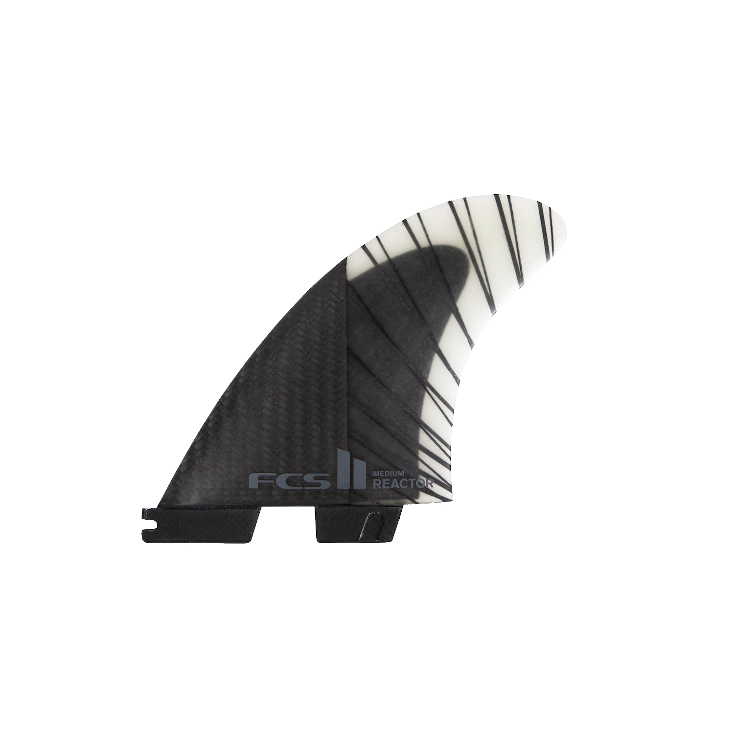 FCS | FCS II Reactor PC Carbon Black/Charcoal Tri Fin Set