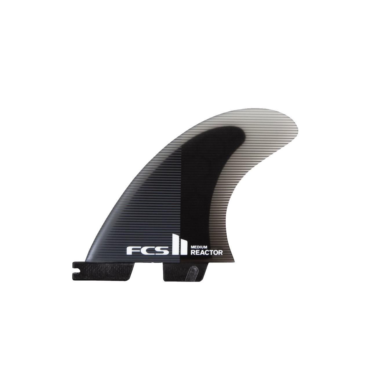 FCS | FCS II Reactor PC Charcoal/Black Tri Fin Set