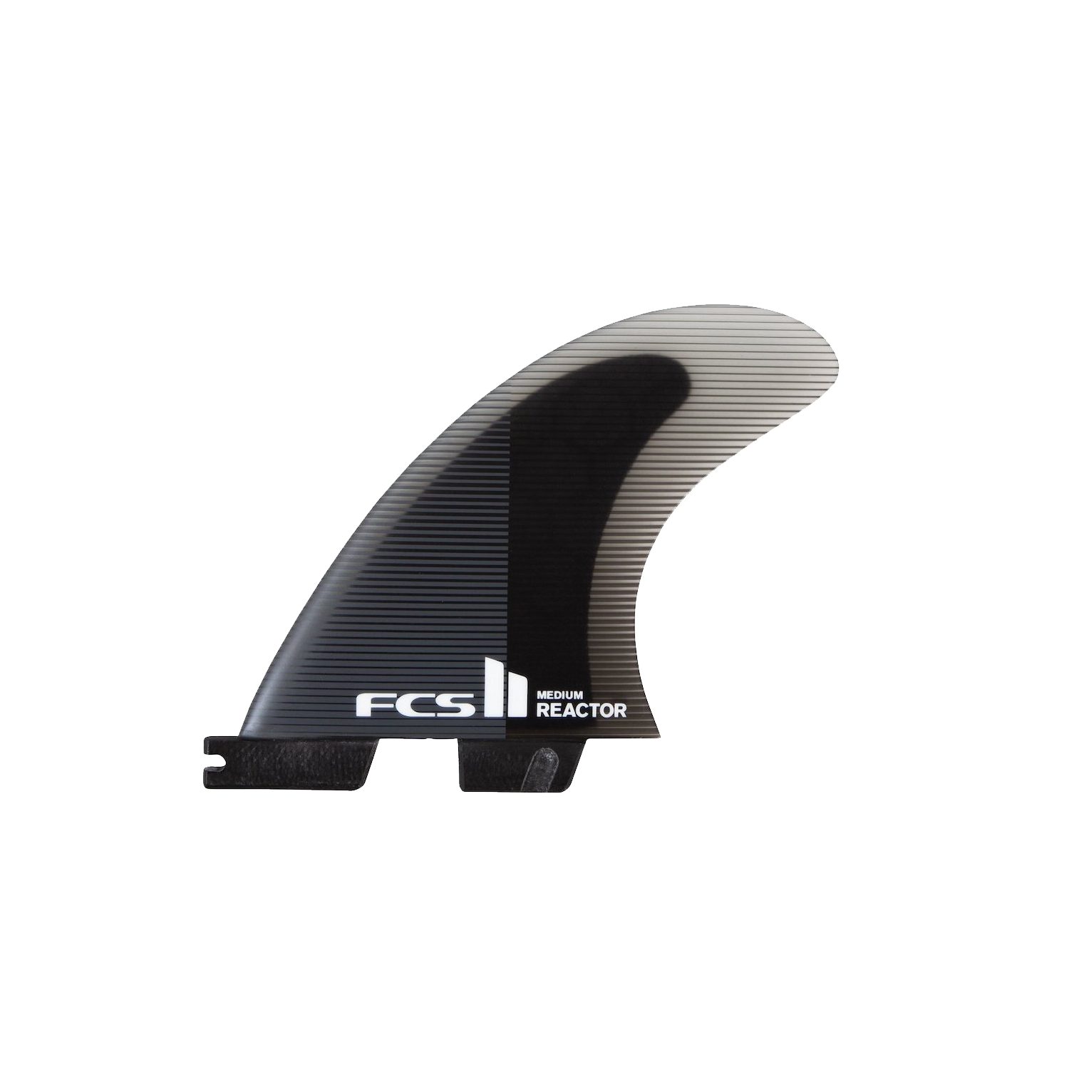 FCS | FCS II Reactor PC Charcoal/Black Tri Fin Set