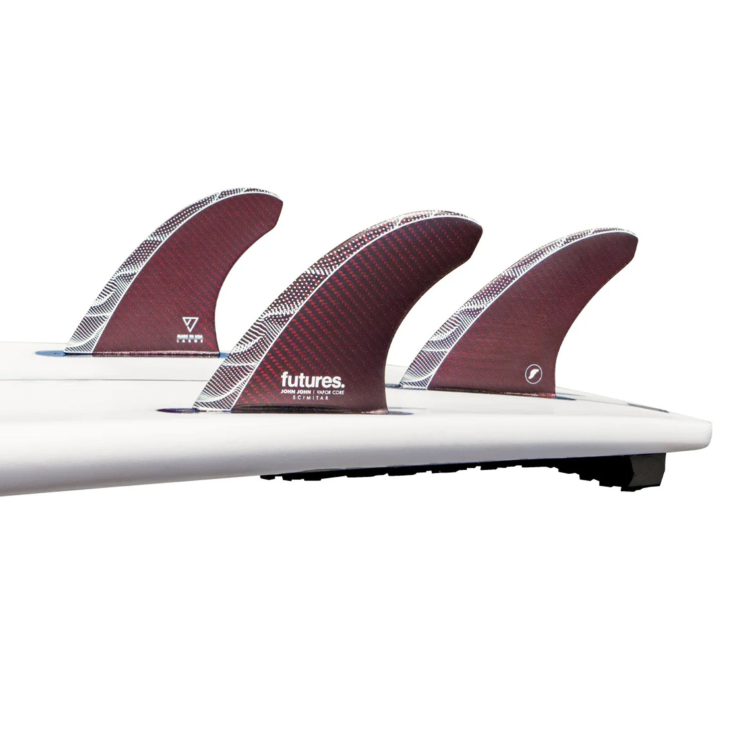 Futures | John John Florence Vapor Core Scimitar Thruster Fins Set - Futures