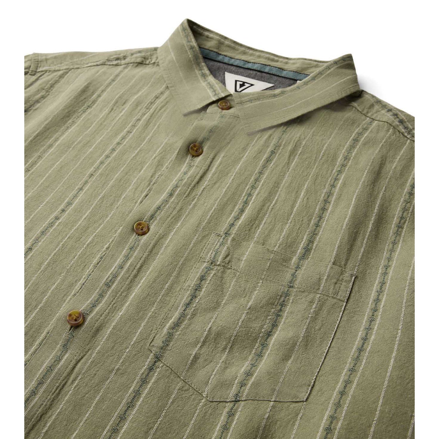 Vissla | Men Linen Pin Shirt Short Sleeves