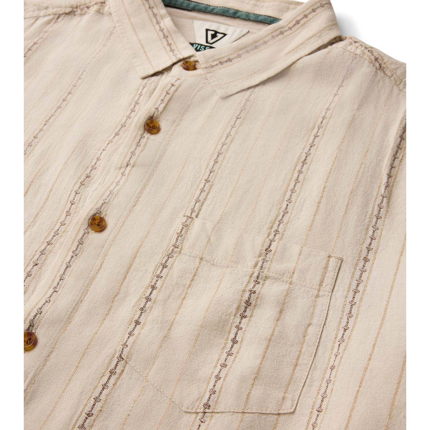 Vissla | Men Linen Pin Shirt Short Sleeves