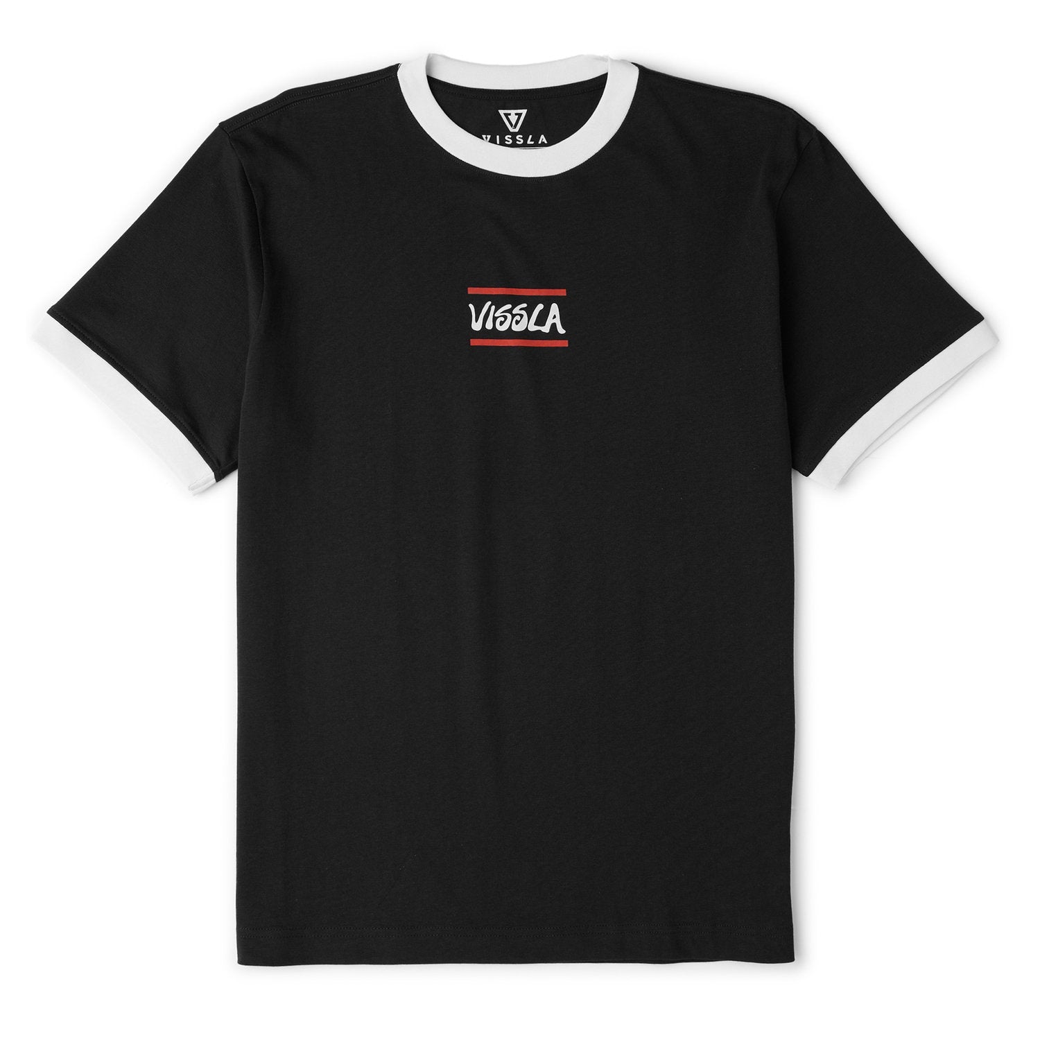 Vissla | T-Shirt à Manches Courtes Homme Dialect Heavyweight Ringer Organic