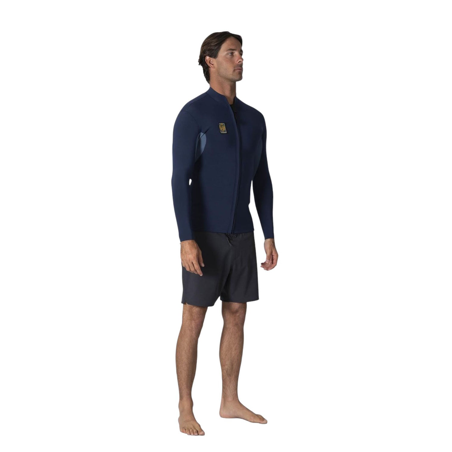 Vissla | Men'S 2mm Neoprene Jacket Solid Sets Front Zip