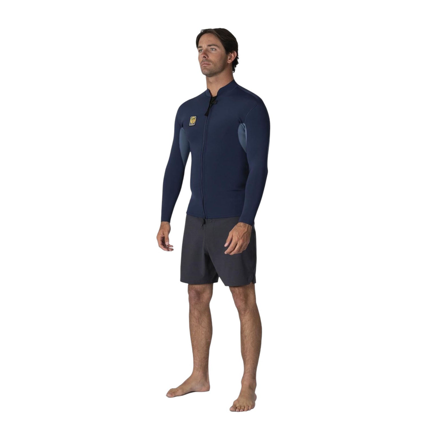 Vissla | Men Solid Set Long Sleeve Neoprene Top Front Zip - 2mm