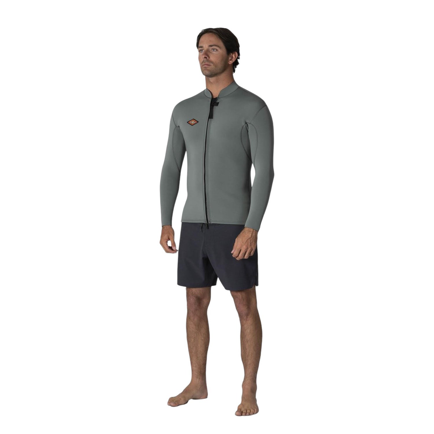 Vissla | Men Solid Set Long Sleeve Neoprene Top Front Zip - 2mm