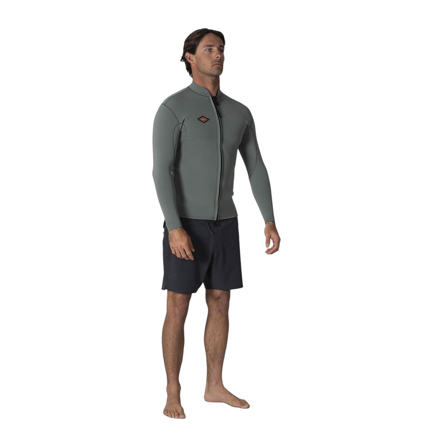 Vissla | Men Solid Set Long Sleeve Neoprene Top Front Zip - 2mm