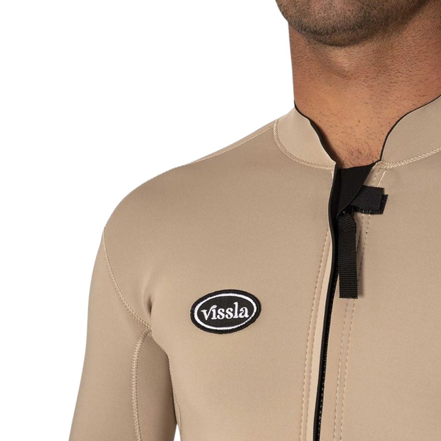 Vissla | Men Solid Set Long Sleeve Neoprene Top Front Zip - 2mm