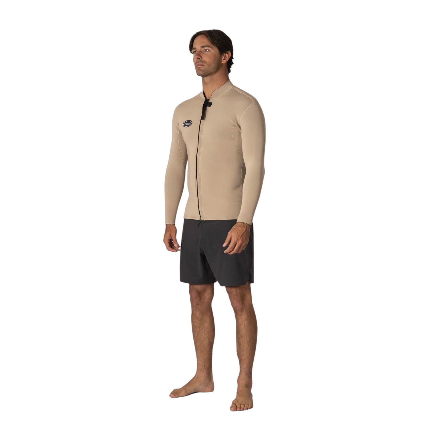 Vissla | Men Solid Set Long Sleeve Neoprene Top Front Zip - 2mm