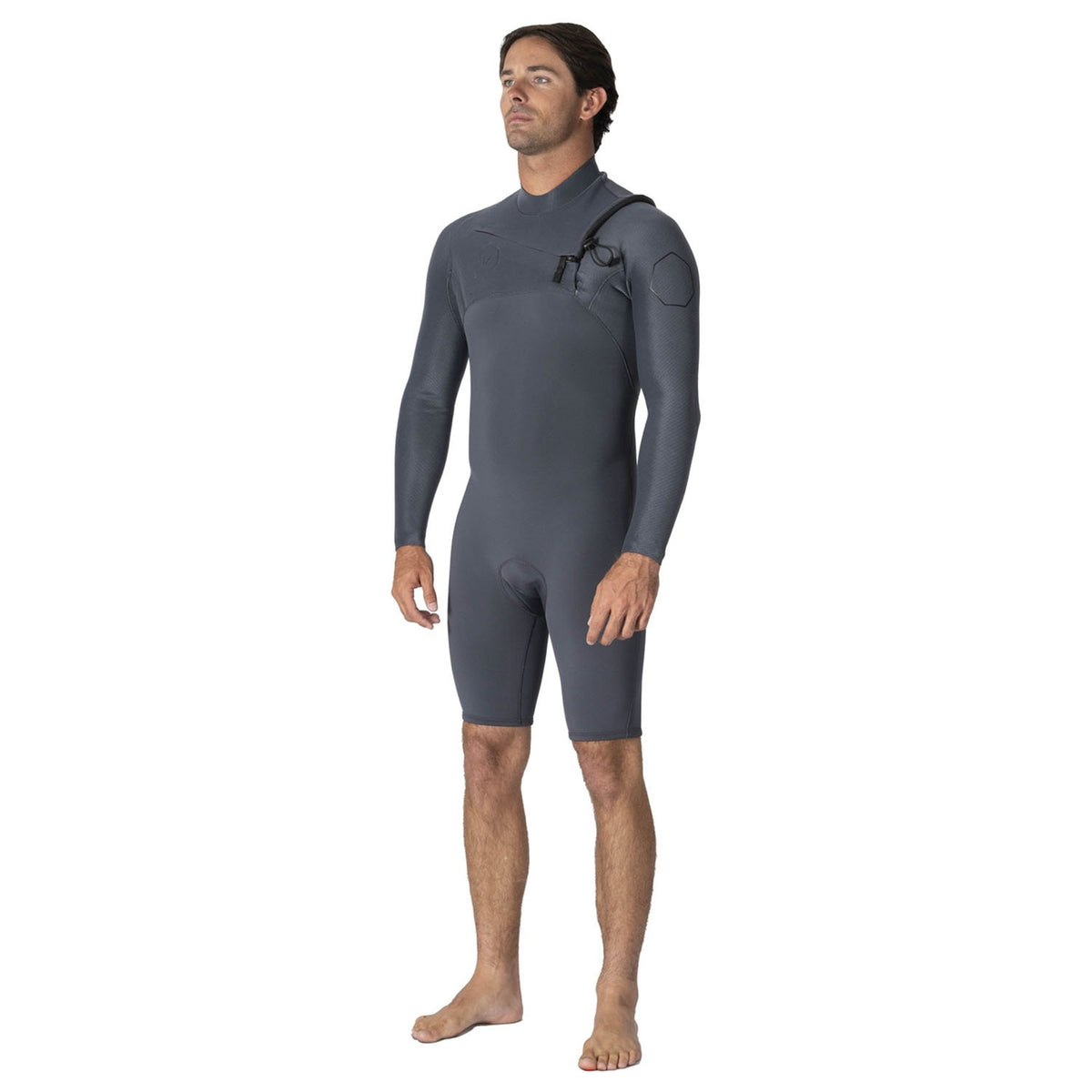 Vissla | Men High Seas II Chest Zip Long Sleeves Shorty - 2/2mm