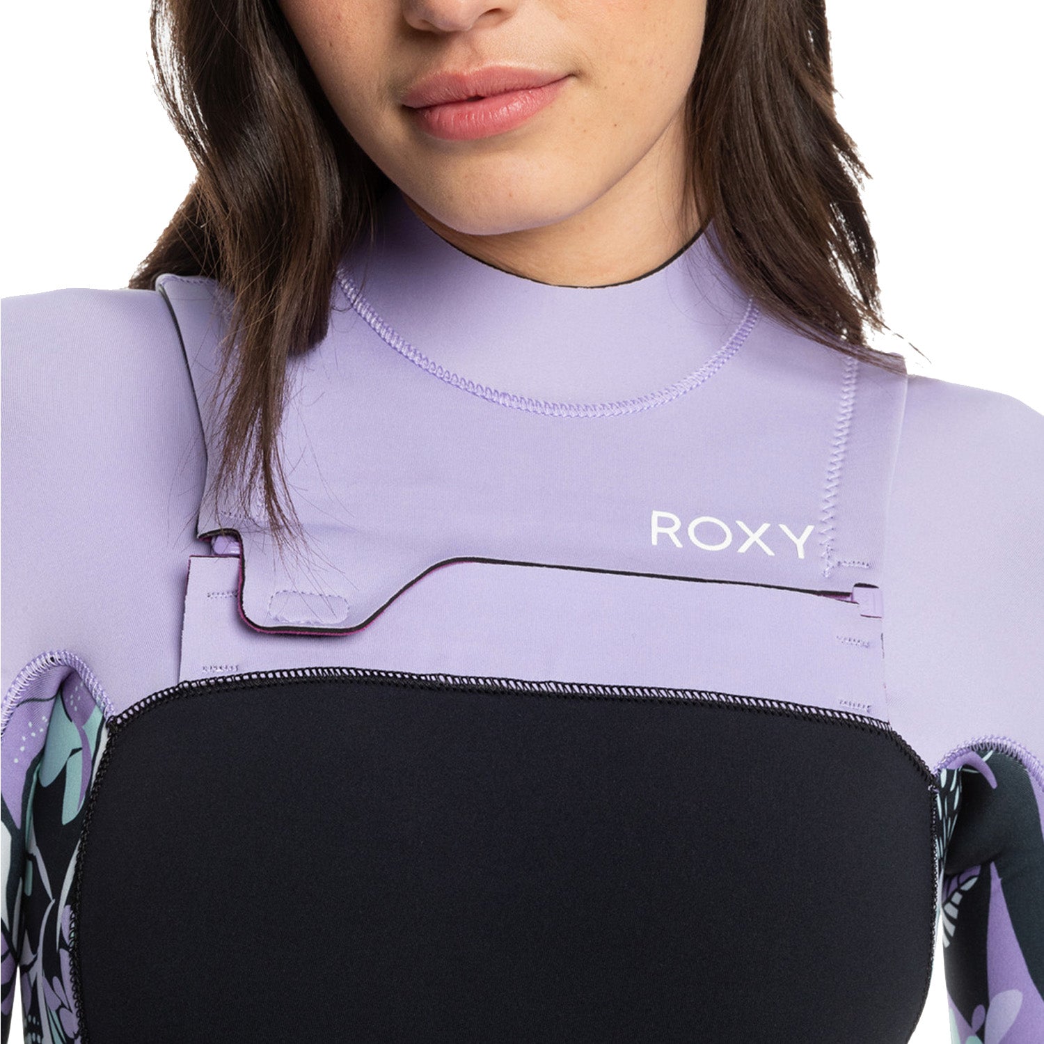 Roxy | Integrale Femme Swell Series 5/4/3 Chest Zip - Anthracite Splash