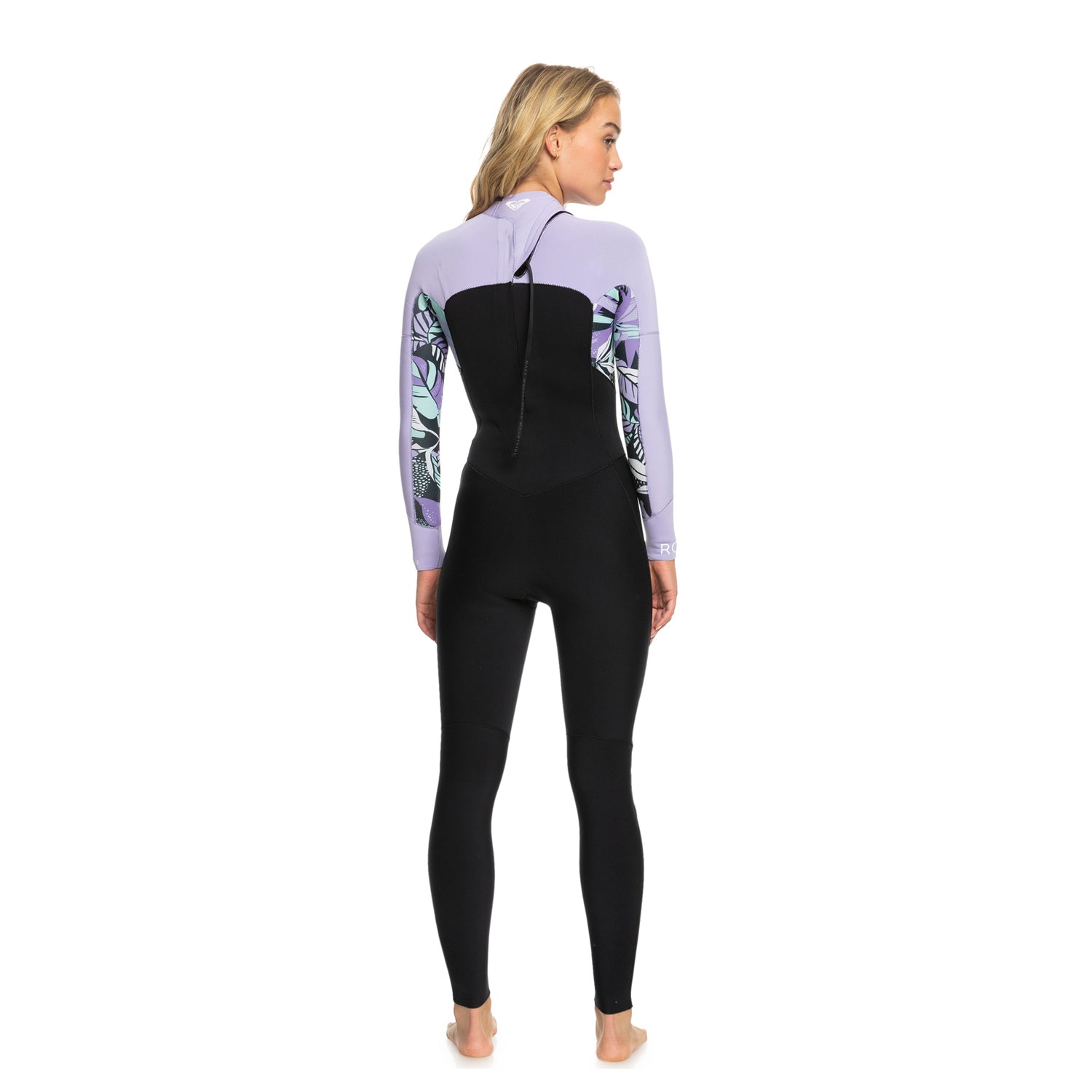 Roxy | Integrale Femme Swell Series 3/2 Back Zip - Anthracite Splash