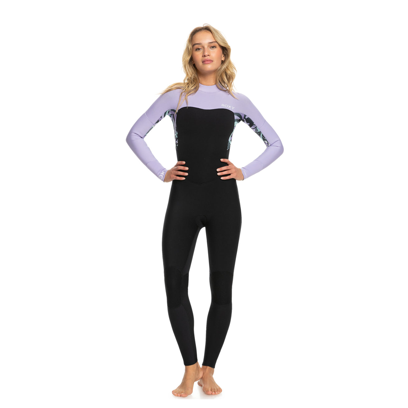 Roxy | Integrale Femme Swell Series 3/2 Back Zip - Anthracite Splash