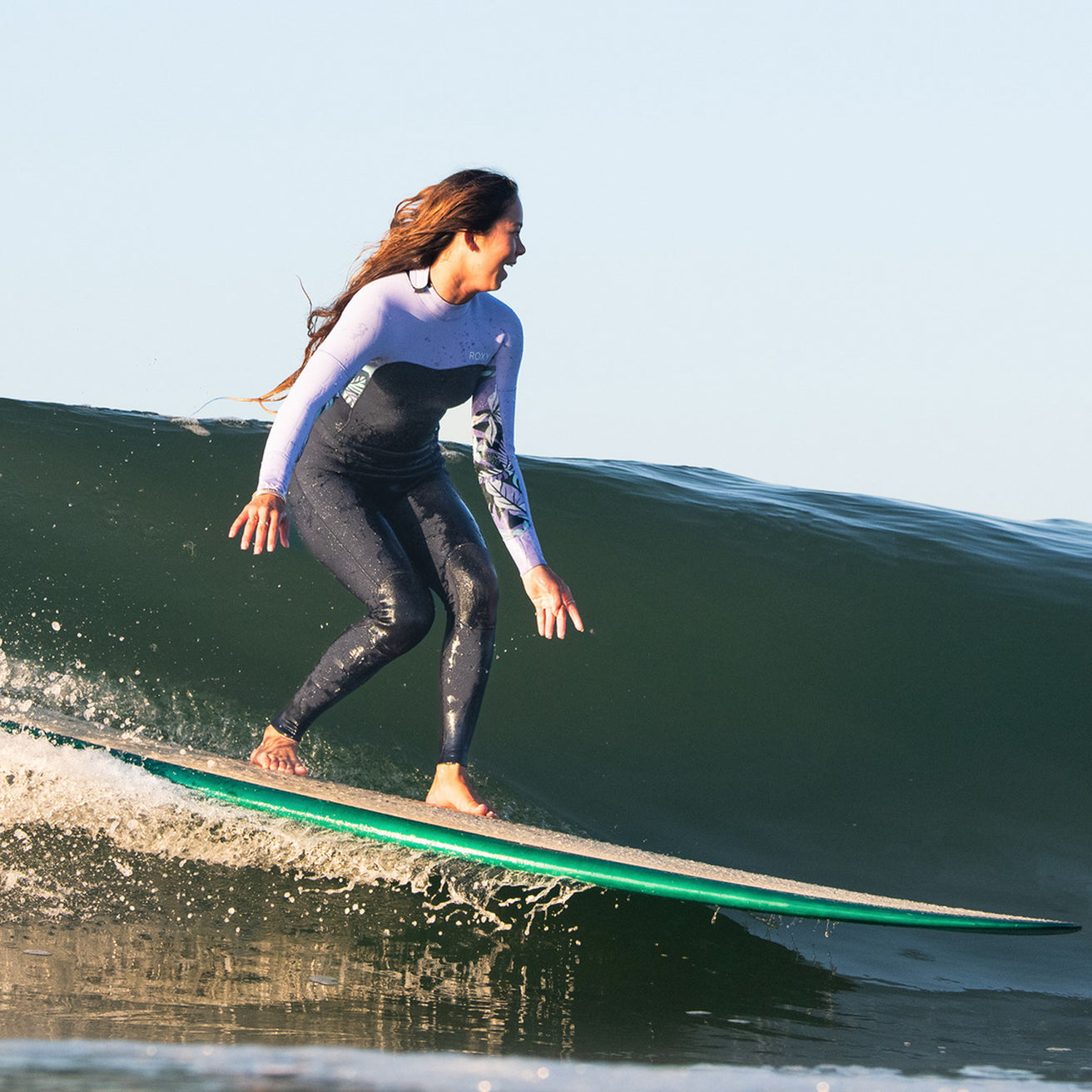 Roxy | Integrale Femme Swell Series 3/2 Back Zip - Anthracite Splash