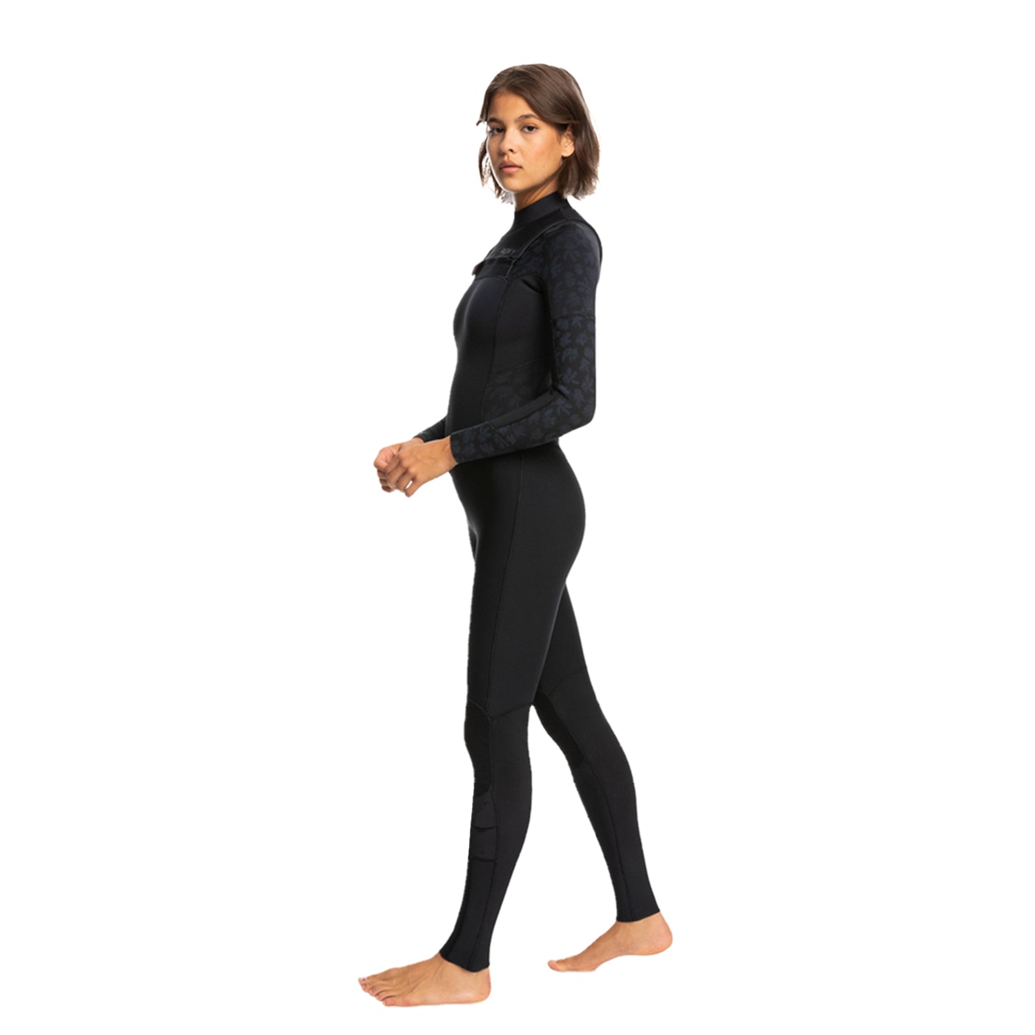 Women Swell Series Chest Zip Full Wetsuit - 3/2mm - Black - Roxy