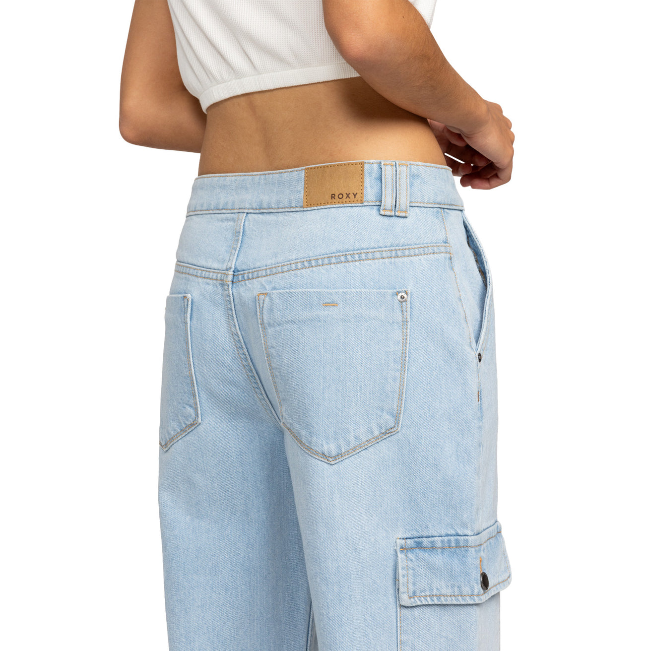 Roxy | Jean Cargo Modern Vibe Mid - Light Blue