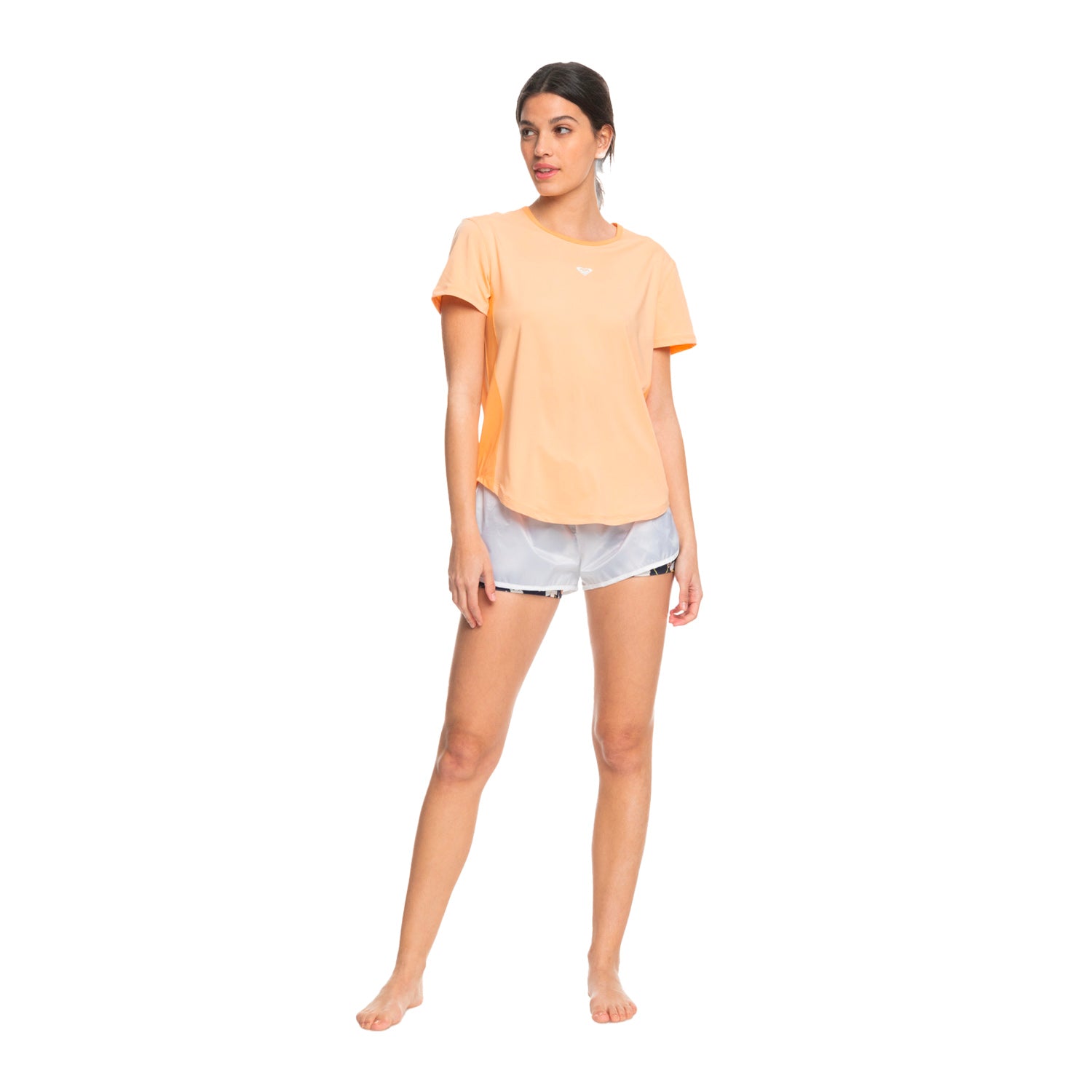 Roxy | Pure Pursuit Technical T-Shirt - Peach Fuzz