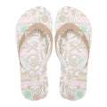 Roxy | Girl Tahiti Flip Flops - White Pink Multi