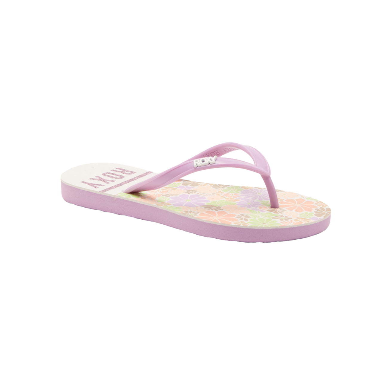 Roxy | Fille Tongs Viva Stamp - Purple White