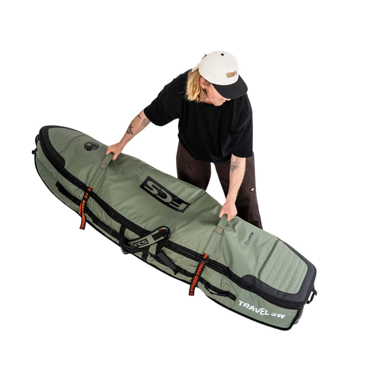 FCS | Travel 3 Shortboard Fish Wheelie Cover Boardbag