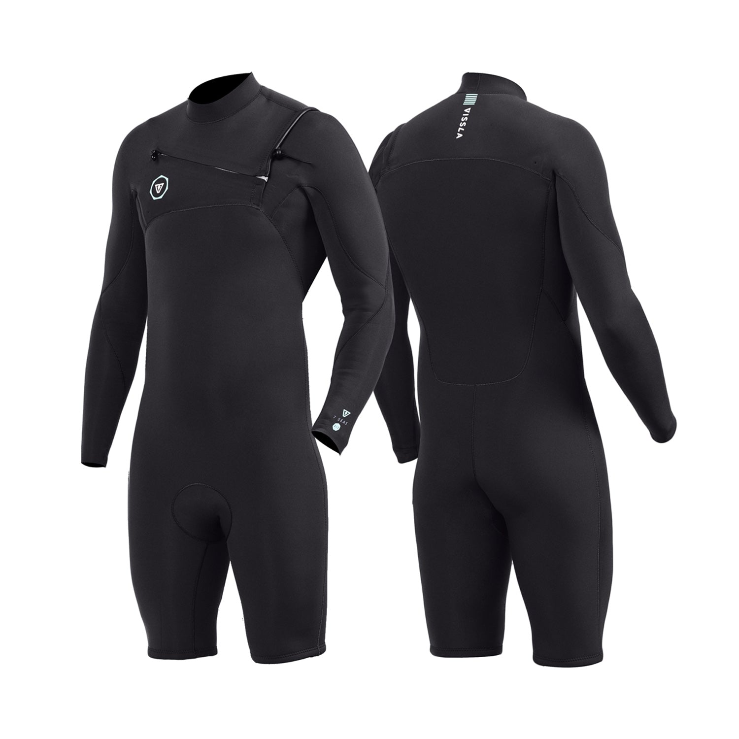 Vissla | Men 7 Seas Front Zip Long Sleeves Shorty - 2/2mm