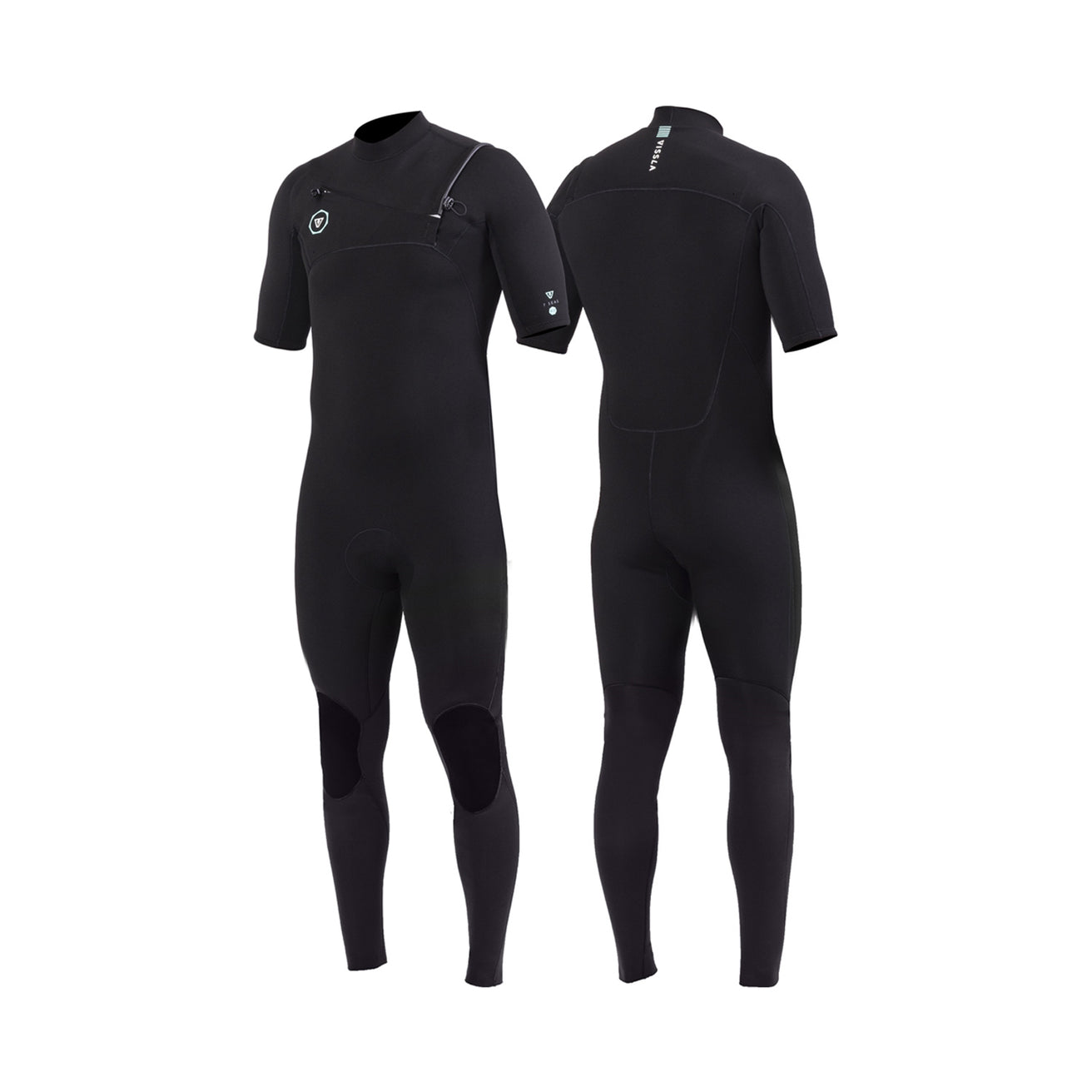 Vissla | Full Suit Homme 7 Seas 2-2 Manches Courtes Chest Zip - Black