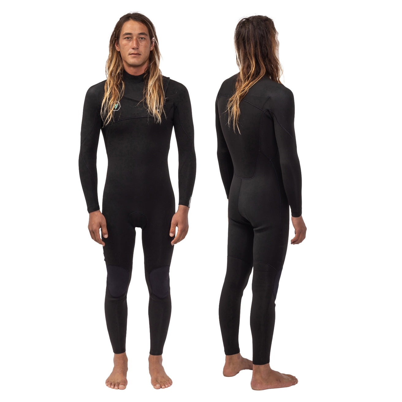 Vissla | Men Fullsuit 7 Seas 3/2 Chest Zip - Black