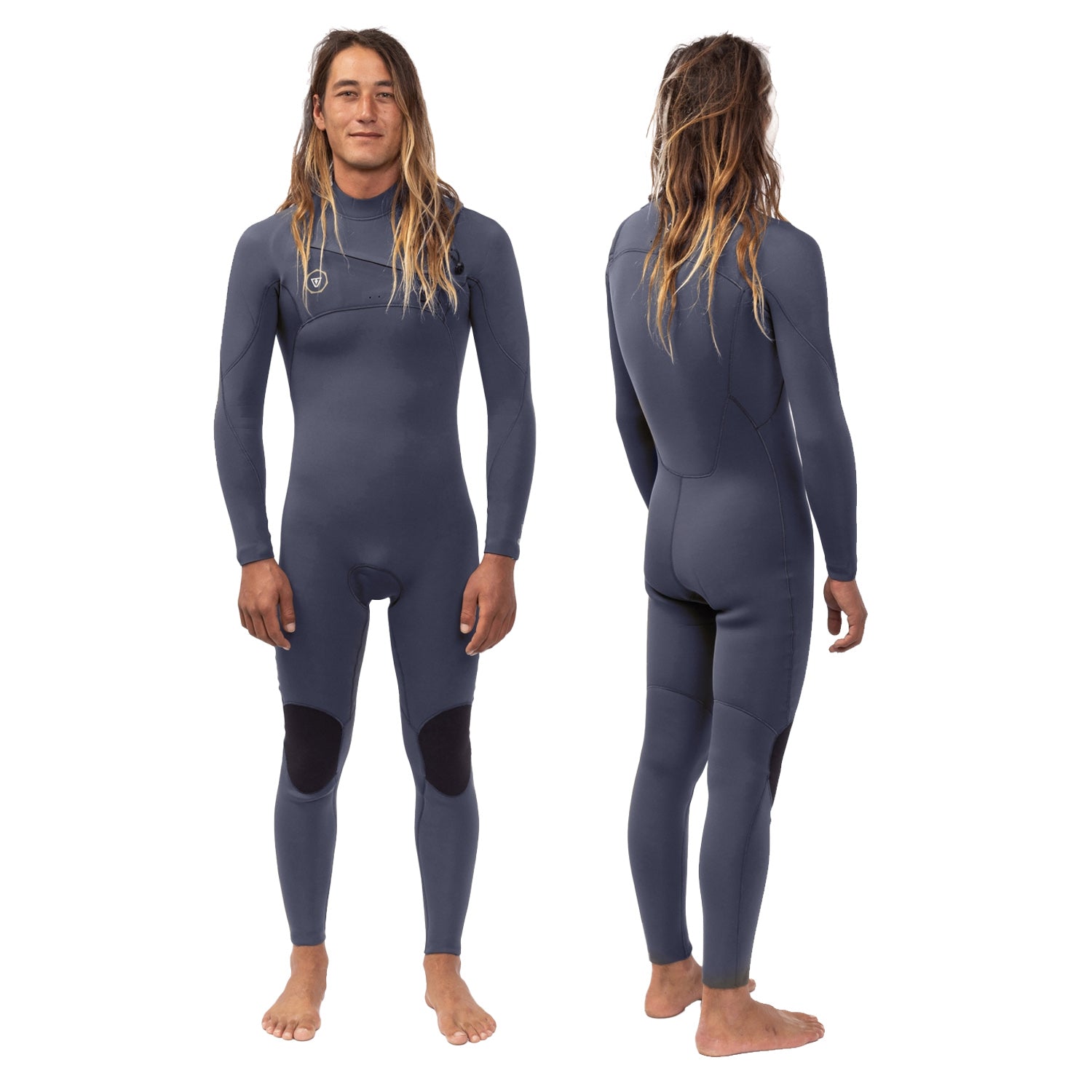 Vissla | Men Fullsuit 7 Seas 3/2 Chest Zip - Dark Slate