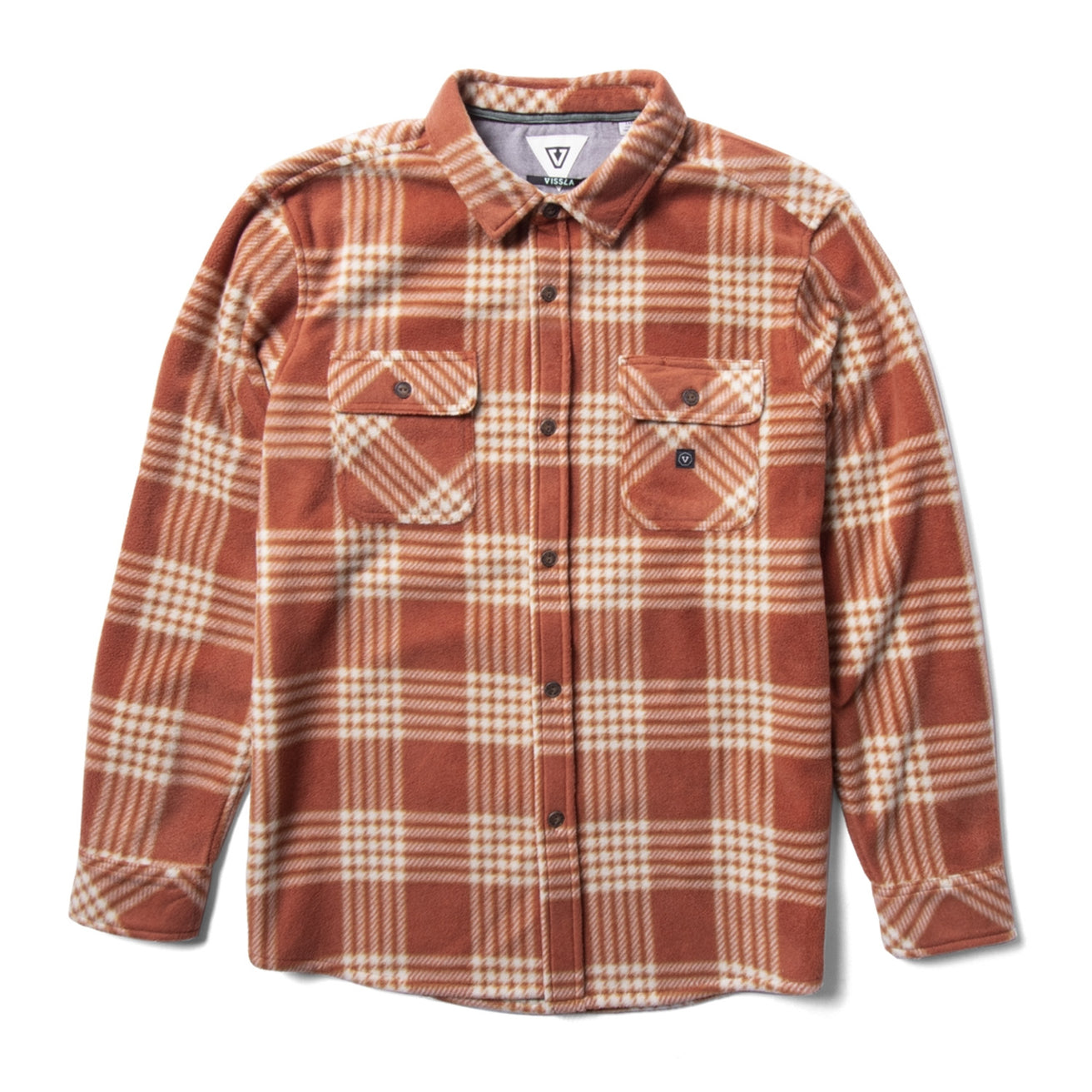 Vissla | Eco-Zy Boys Ls Polar Flannel Shirt - Barn Red