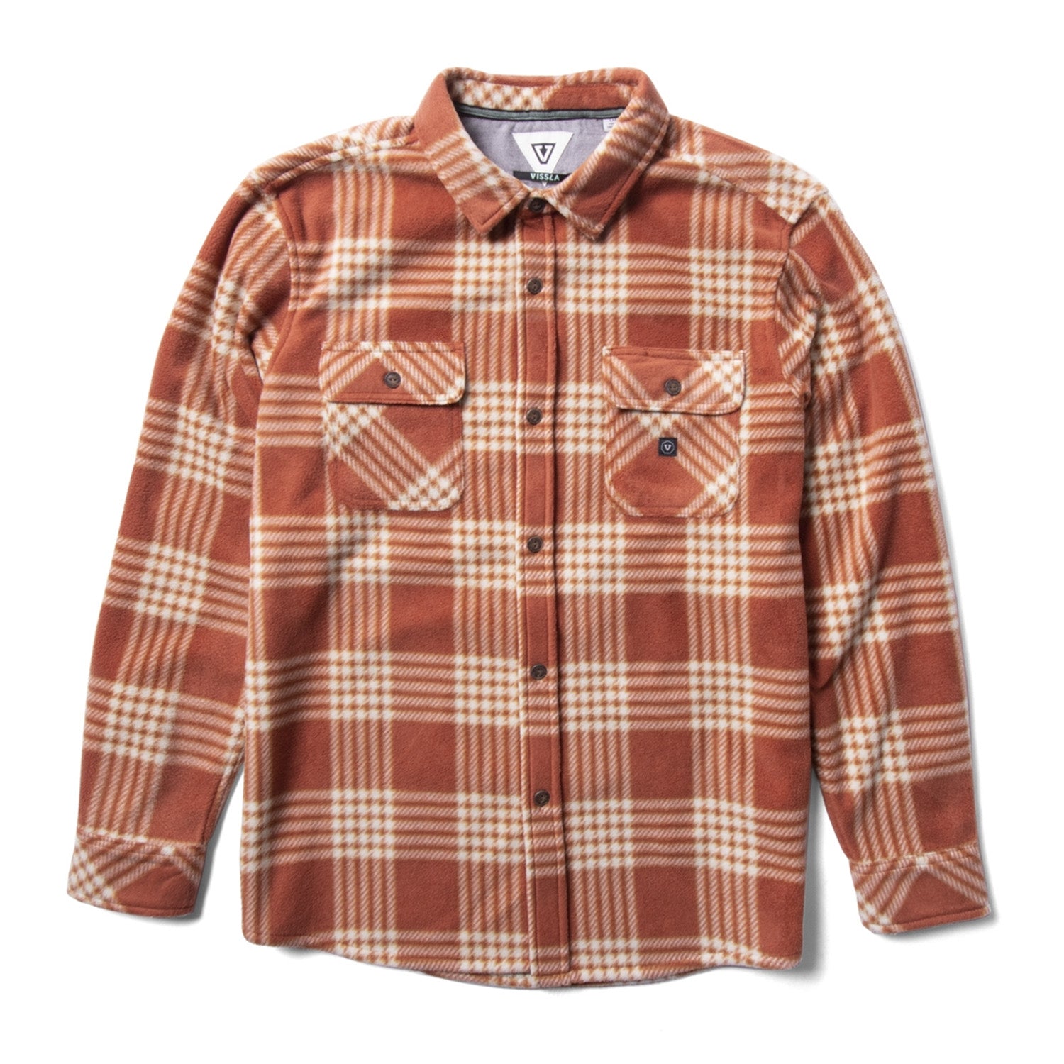 Vissla | Eco-Zy Boys Ls Polar Flannel Shirt - Barn Red