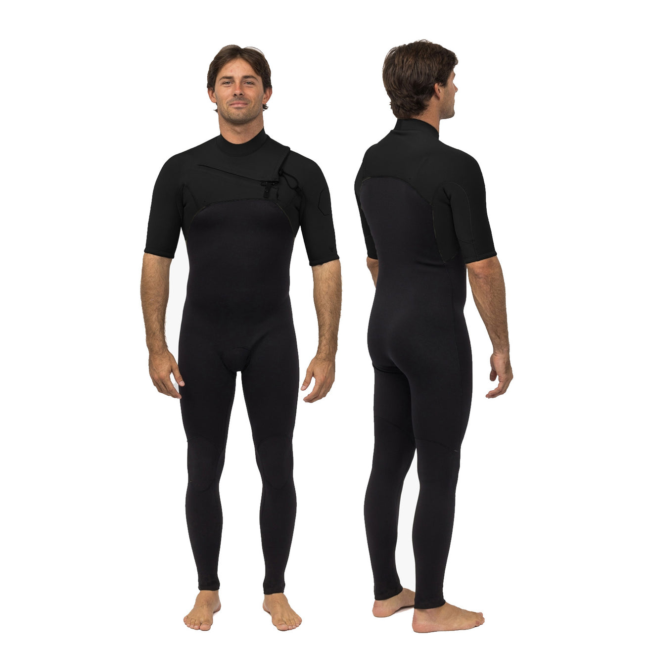 Vissla | Homme Full High Seas Ii 2-2 Short Sleeve Chest Zip - Stealth