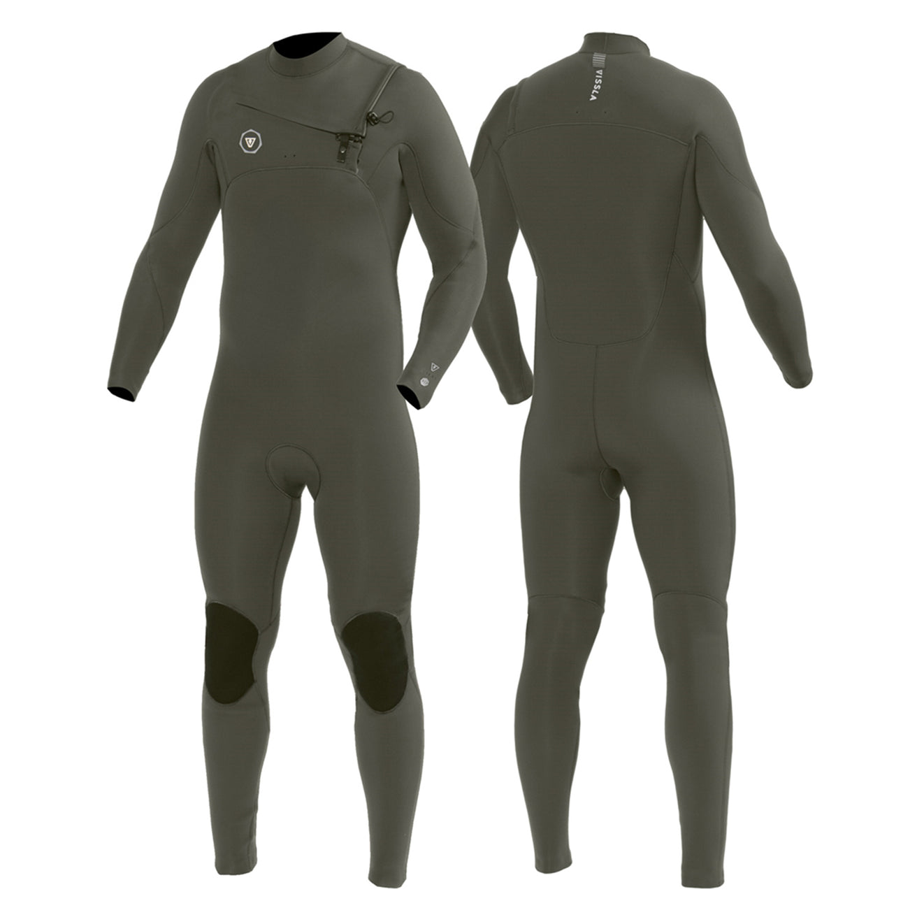 Vissla | Men Fullsuit 7 Seas 4/3 Chest Zip - Army