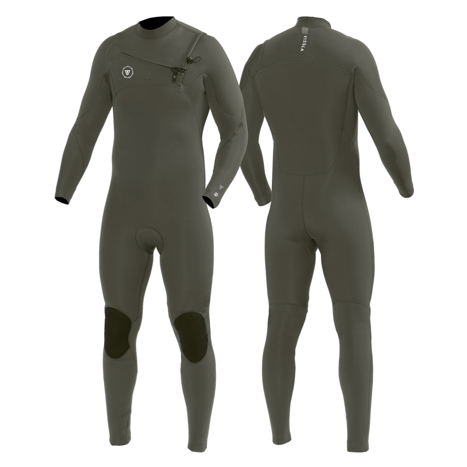 Vissla | Men Fullsuit 7 Seas 4/3 Chest Zip - Army