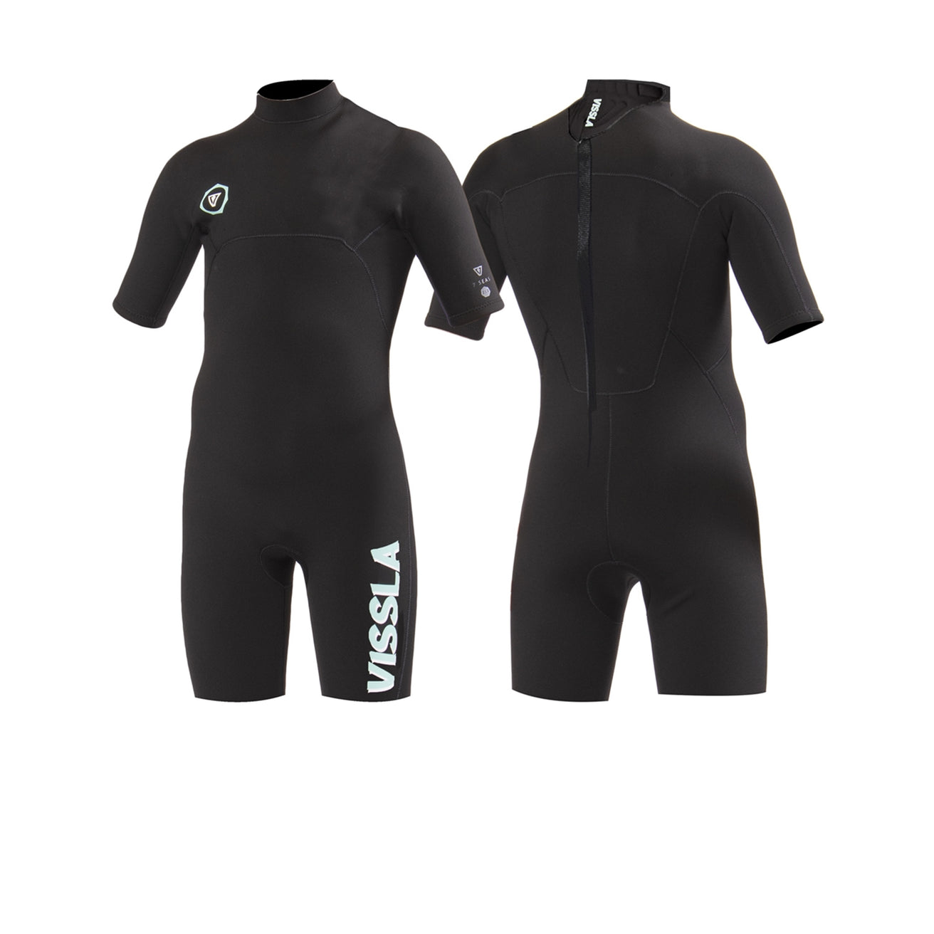 Vissla | Shorty Boys 2-2 Flat Lock - Black